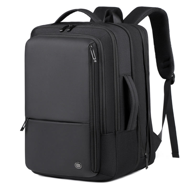Men's high-end waterproof backpack with USB charging port for business travel and business bag