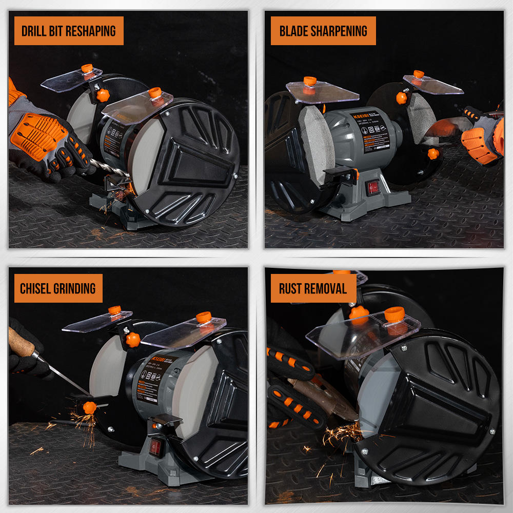 Industrial-grade bench-type grinding wheel machine, knife grinding machine, drill bit grinding machine, deburring and polishing machine, electric grinding stone machine