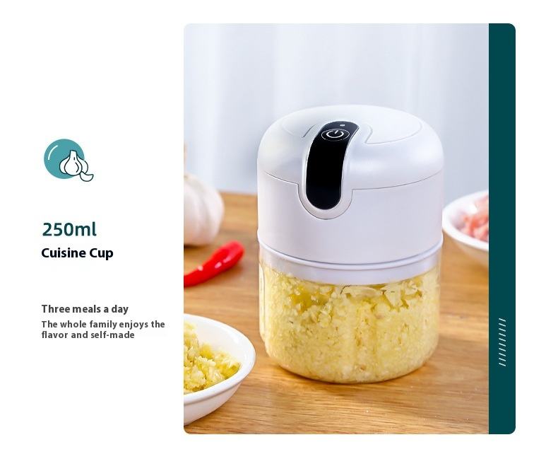 300ml household electric meat grinder, garlic blender, garlic grinder, garlic mincing and crushing device