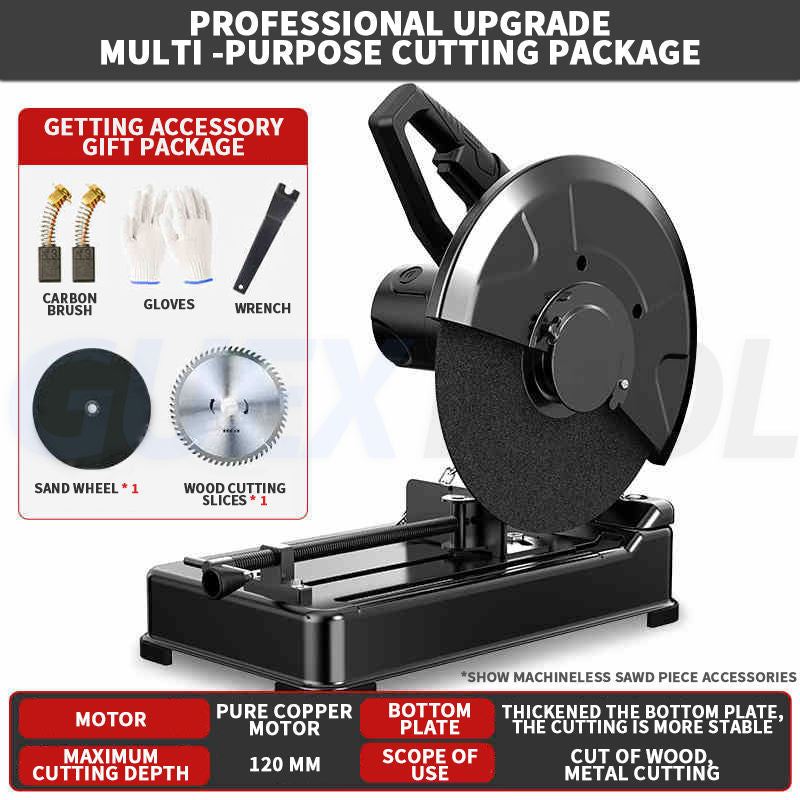 Table saw for cutting wood and reinforcing bars, woodworking table saw, cutting machine for knives