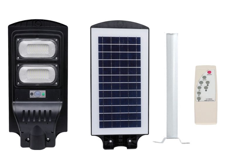 Two Heads Energy Saving Street Light Lithium Battery Waterproof IP65 Super Bright Solar Street Light Streetlight Outdoor Solar Light