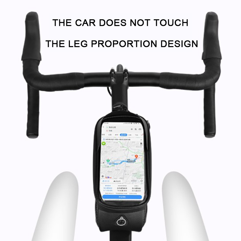 TPU hard-shell bicycle bag, front beam, mountain bike bag, mobile phone top tube bag, cycling bag, bicycle hard-shell bag