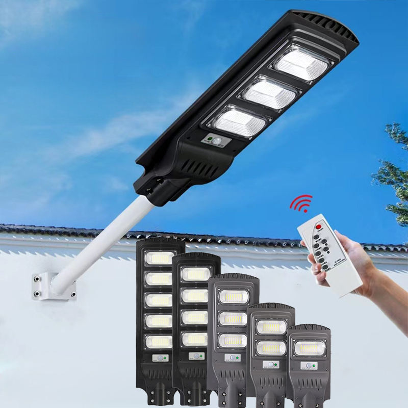 Solar integrated street light human body sensing outdoor light control road LED solar light
