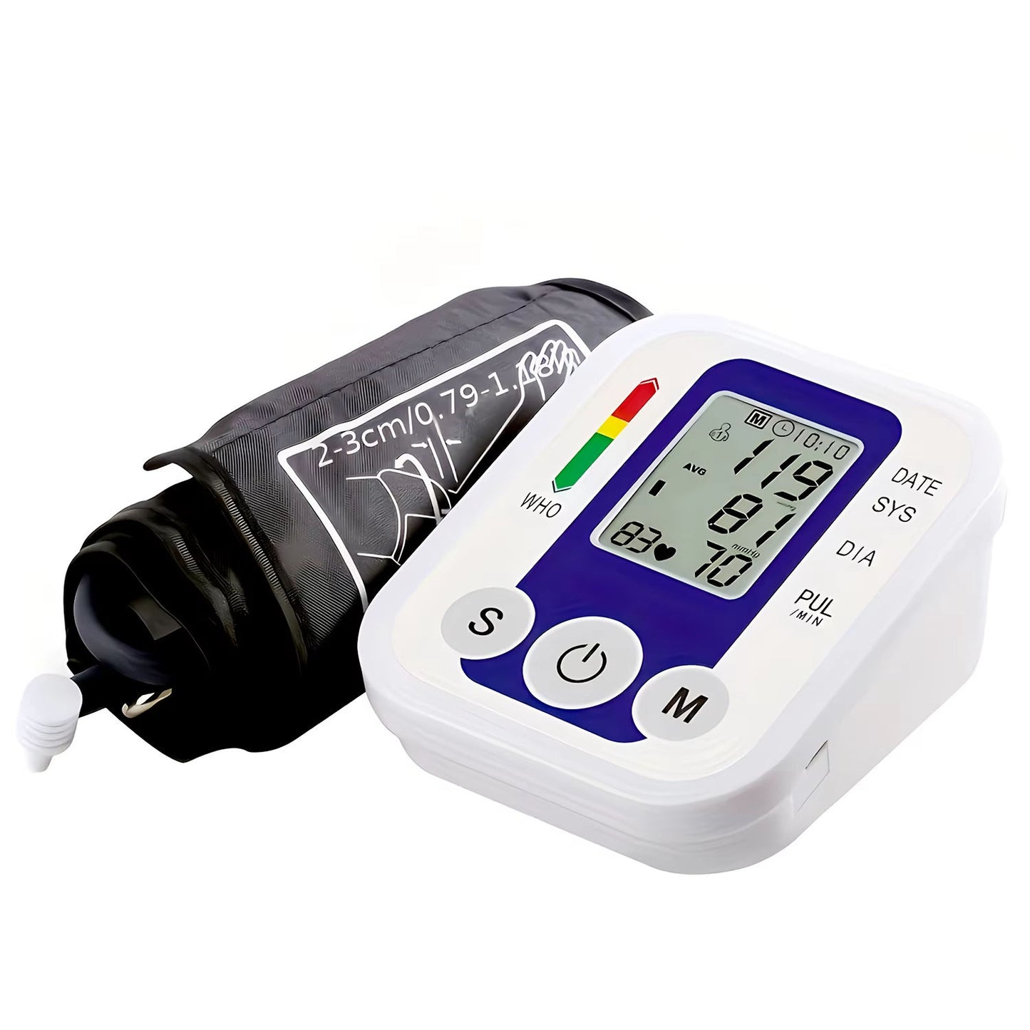 Hot Selling Jziki Electric Digital Tensiometer Upper Arm BP Machine Sphygmomanometer Blood Pressure Meter With Cuff for Home