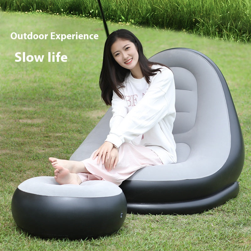 Inflatable sofa lazy flocking inflatable sofa set leisure sofa fashion lazy outdoor inflatable stool