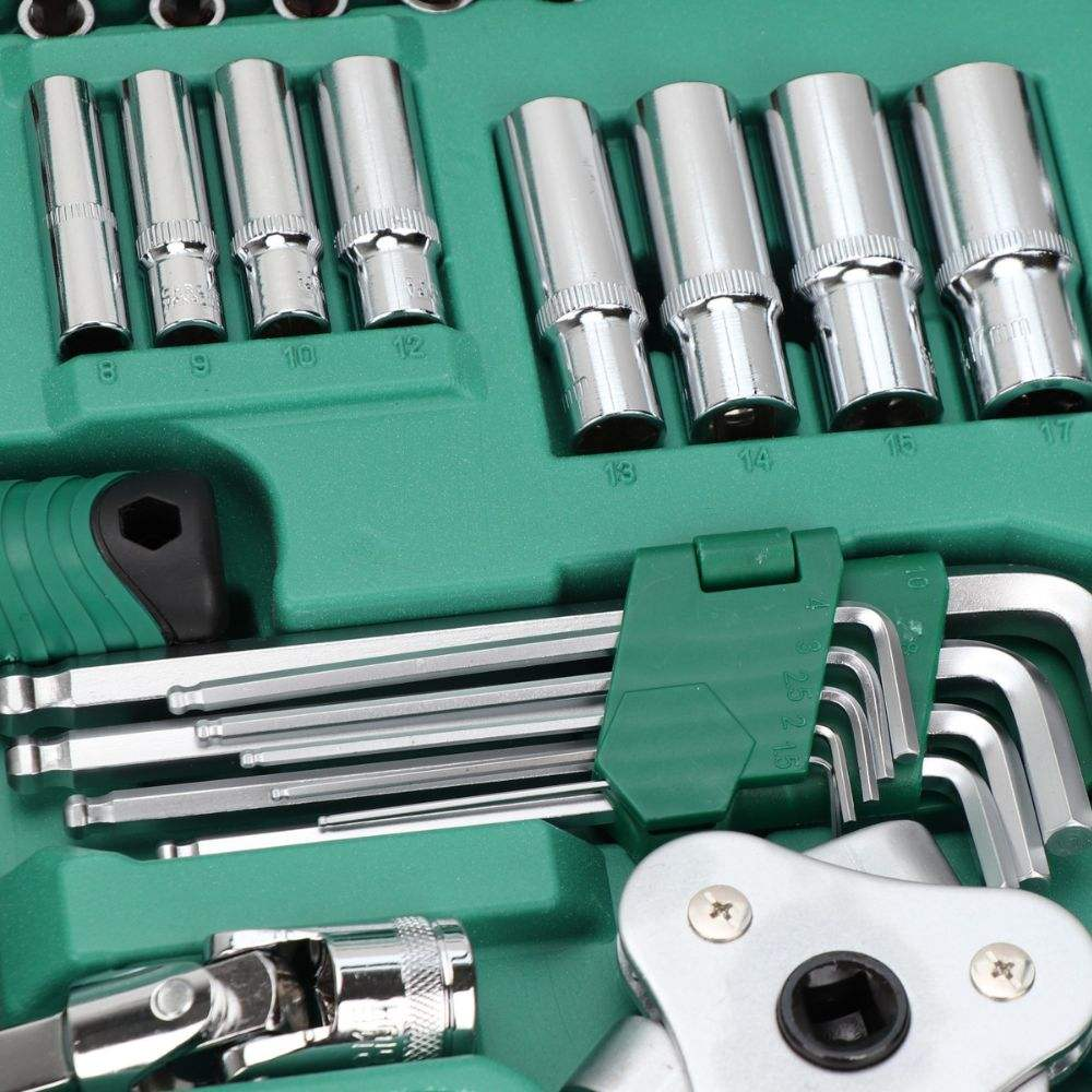 121-piece auto repair tool set ratchet wrench car repair vehicle combination carbon steel