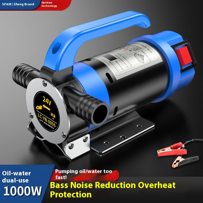 12V forward and reverse electric oil pumping artifact diesel pump small oil pumping unit refueling machine self-priming pump