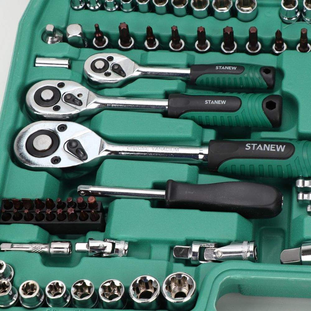 121-piece auto repair tool set ratchet wrench car repair vehicle combination carbon steel