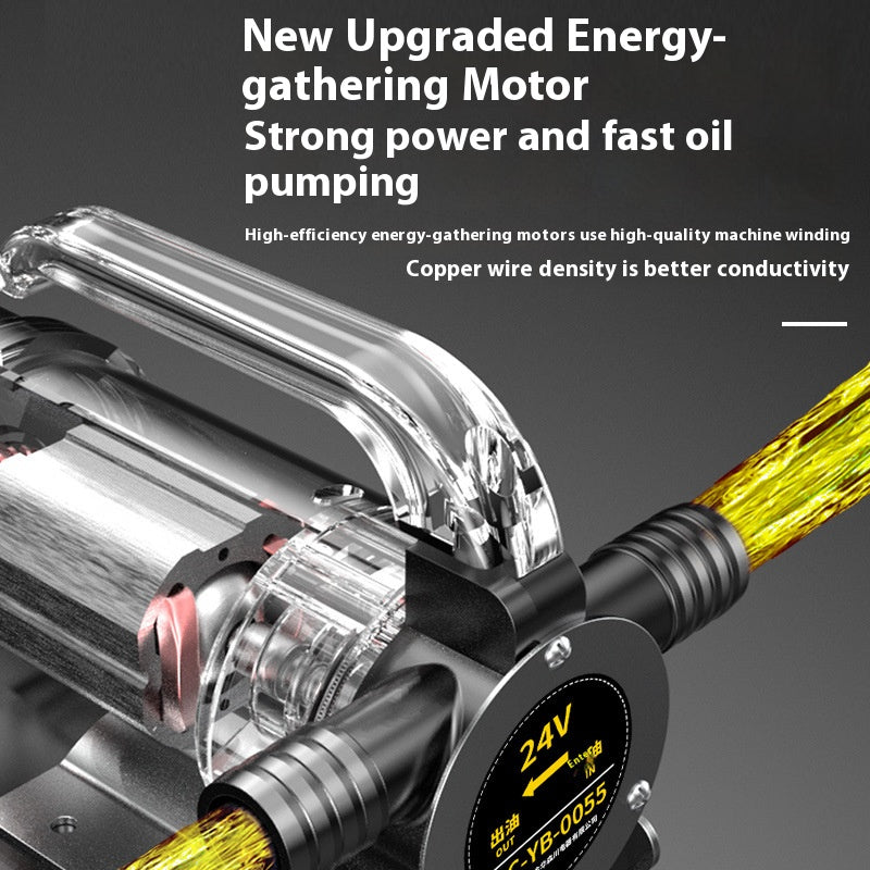 12V forward and reverse electric oil pumping artifact diesel pump small oil pumping unit refueling machine self-priming pump