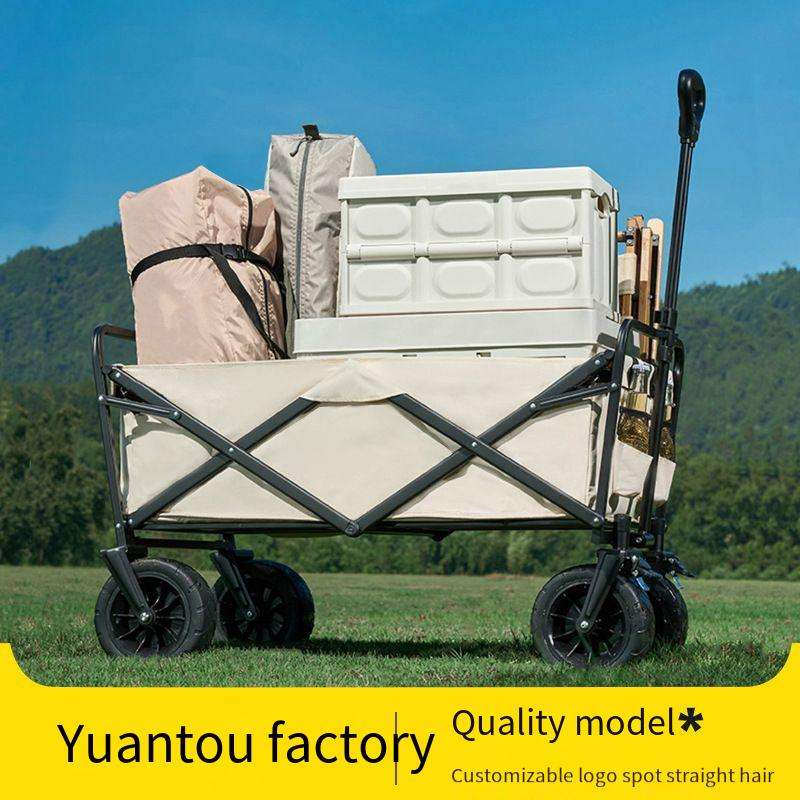 Camp trailer outdoor folding large camping handcart small camper