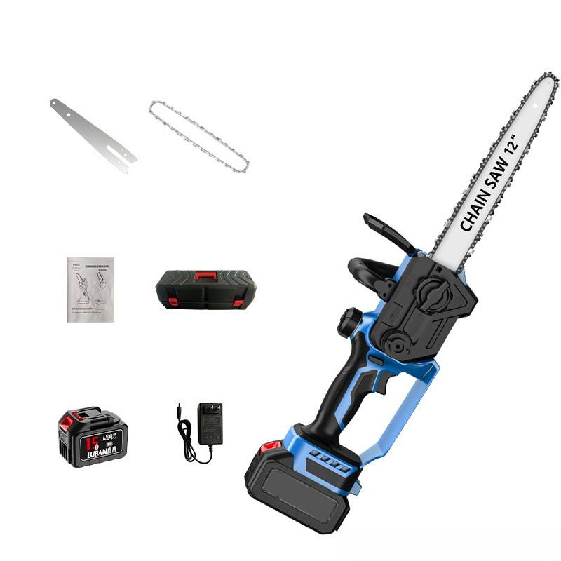 12 inch brushless electric saw high speed saw household small handheld saw firewood rechargeable lithium battery felling saw electric chain saw
