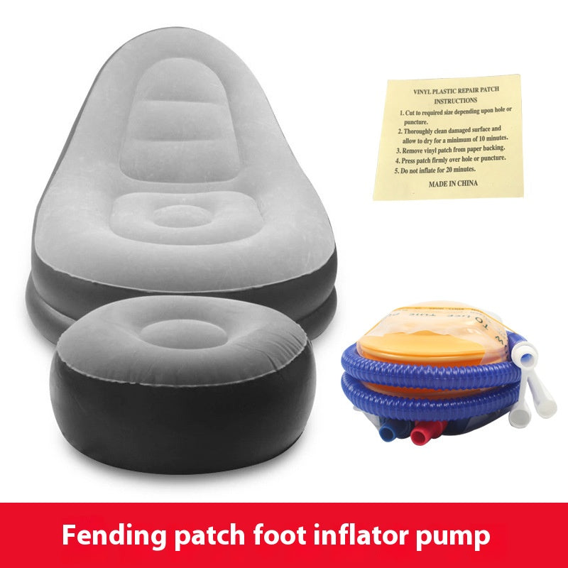 Inflatable sofa lazy flocking inflatable sofa set leisure sofa fashion lazy outdoor inflatable stool