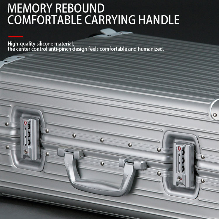 20-inch all-aluminum magnesium alloy suitcase for business use with universal wheels