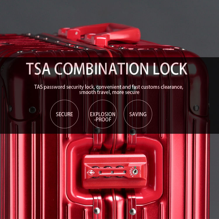 20-inch all-aluminum magnesium alloy suitcase for business use with universal wheels