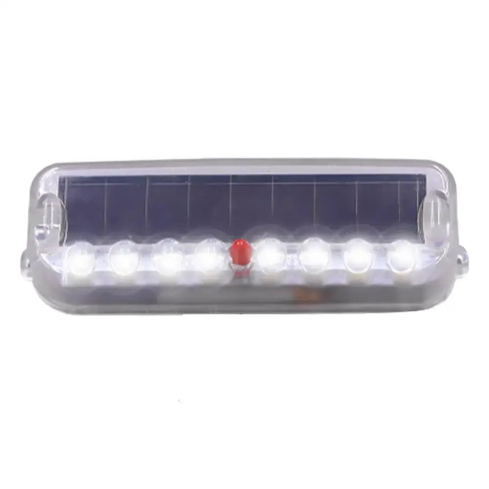 Solar Car Anti-Rear-End Flashing Light 10 LED Warning Light Vibration Sensor Motorcycle Anti-collision Flashing Light