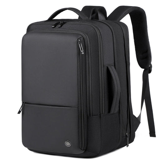 Men's high-end waterproof backpack with USB charging port for business travel and business bag
