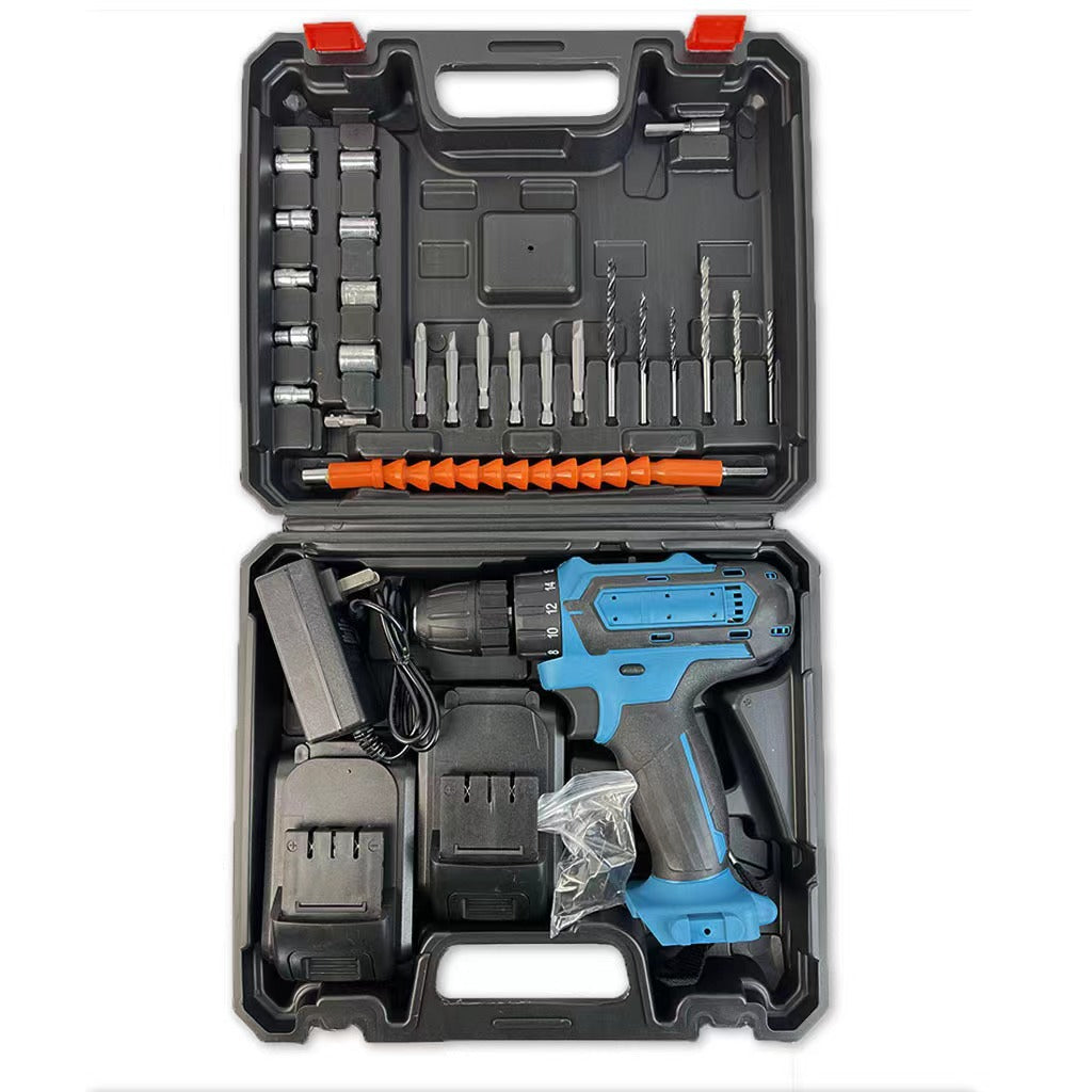 Hot sale Professional 29pcs lithium battery cordless 12V drill set electric toolbox