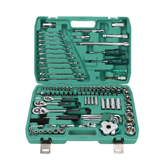 121-piece auto repair tool set ratchet wrench car repair vehicle combination carbon steel