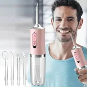 [24-hour delivery+Cash on delivery]4-in-1 Rechargeable Oral Irrigator: Portable, Wireless Dental Care Flosser with USB Charging for Healthy Gums & Travel