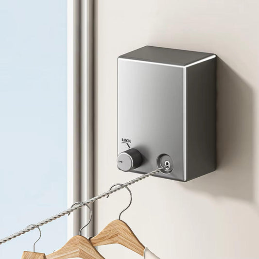 Multifunctional 4.2m bathroom balcony indoor and outdoor retractable wall-mounted wire clothesline