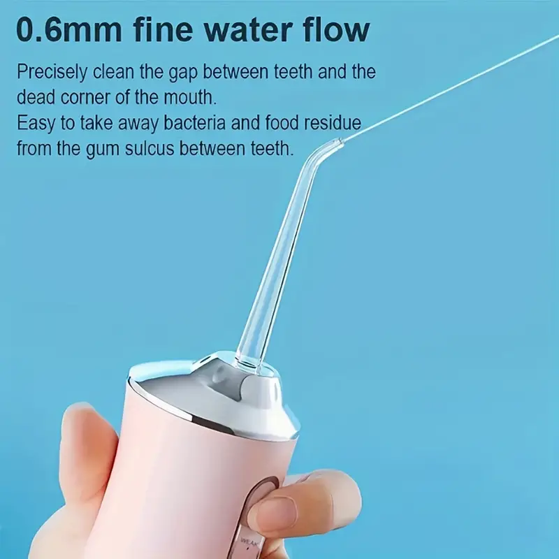 [24-hour delivery+Cash on delivery]4-in-1 Rechargeable Oral Irrigator: Portable, Wireless Dental Care Flosser with USB Charging for Healthy Gums & Travel