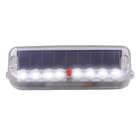 Solar Car Anti-Rear-End Flashing Light 10 LED Warning Light Vibration Sensor Motorcycle Anti-collision Flashing Light