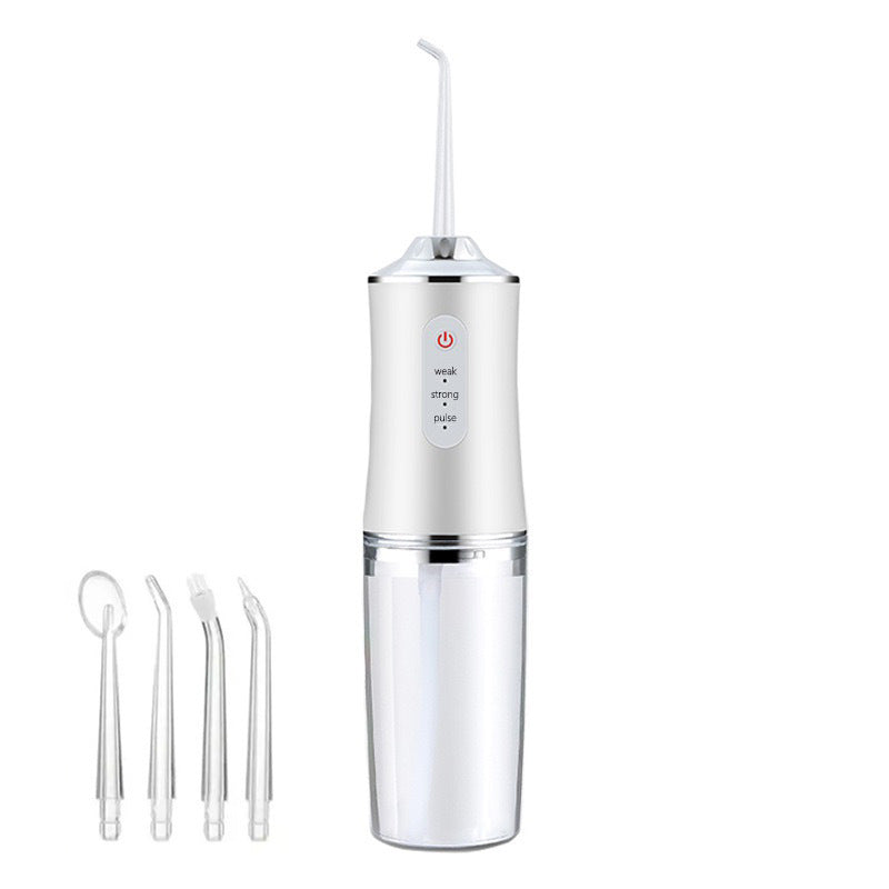 [24-hour delivery+Cash on delivery]4-in-1 Rechargeable Oral Irrigator: Portable, Wireless Dental Care Flosser with USB Charging for Healthy Gums & Travel